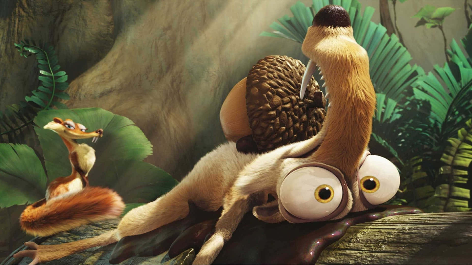 Bored Scrat With Acorn On Ice Age Dawn Of The Dinosaurs Wallpaper
