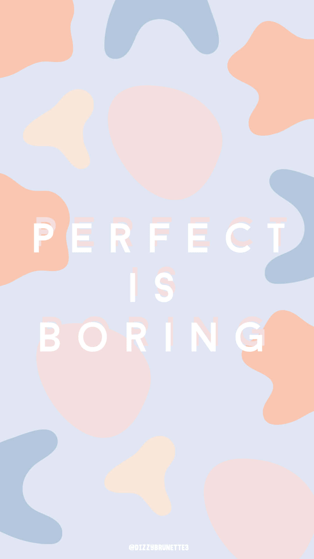 Perfekt er kedeligt - et citat fra Adam Sandler Wallpaper