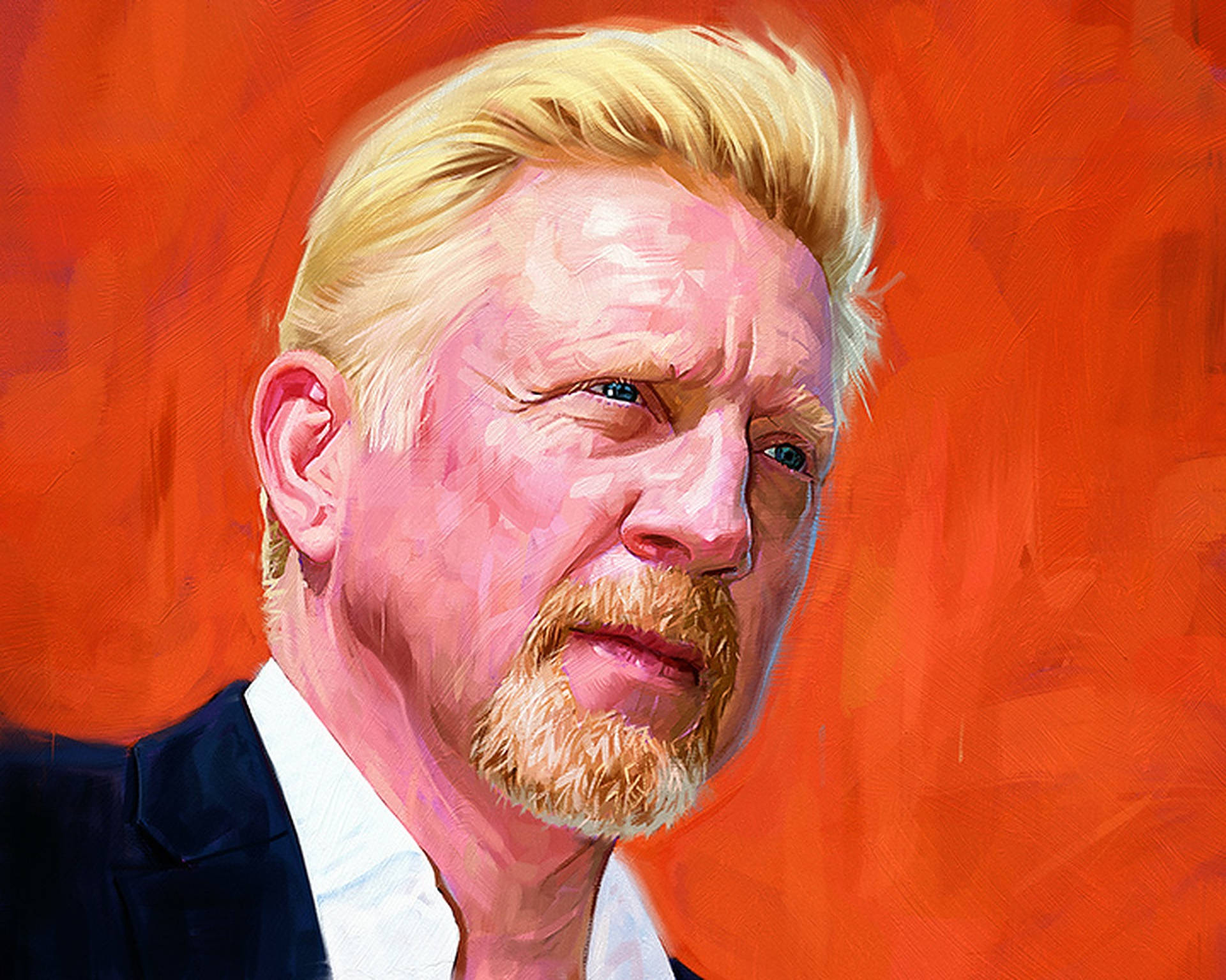 Boris Becker Digital Kunst Wallpaper