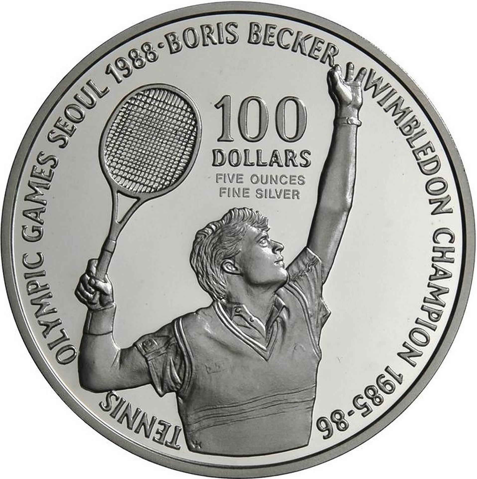 Boris Becker Silver Coin Wallpaper