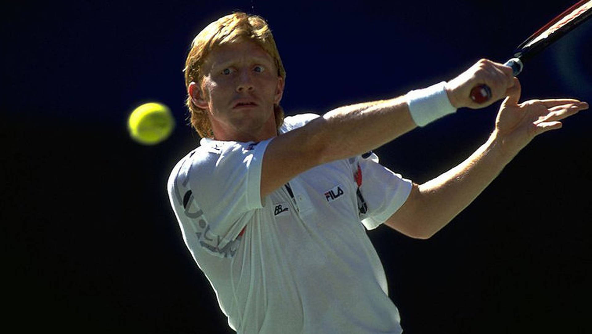 Boris Becker With Tennis Ball Wallpaper