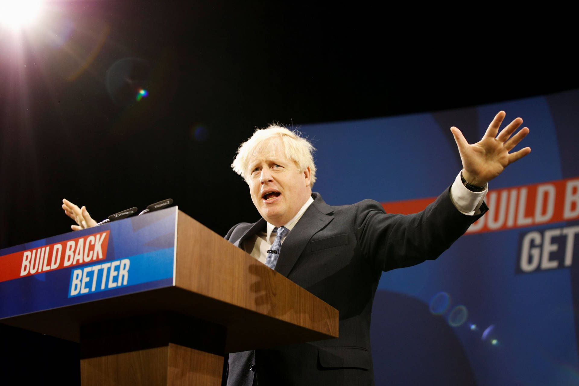 Boris Johnson Build Back Better Wallpaper