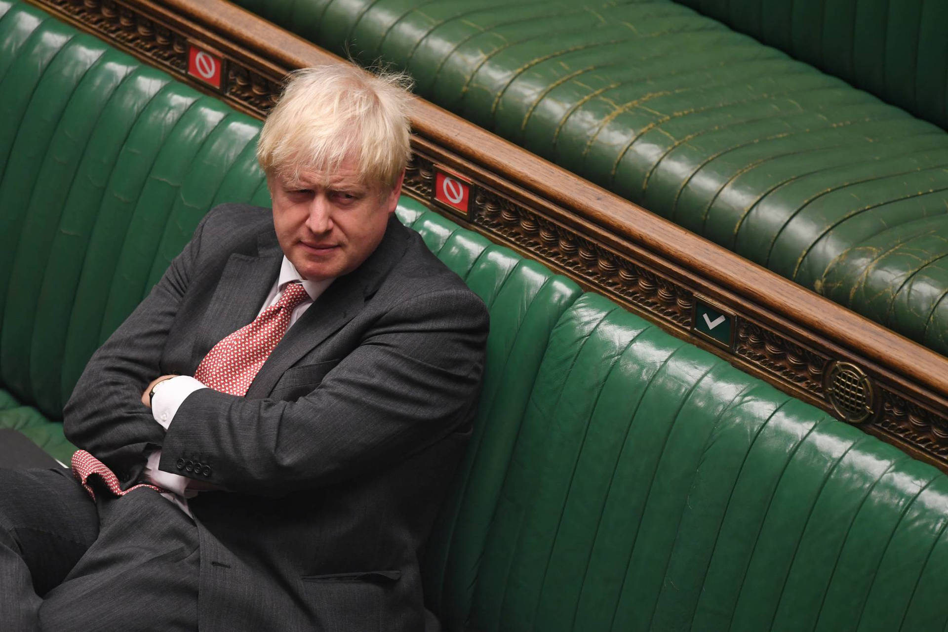 Boris Johnson Crossed Arms Wallpaper