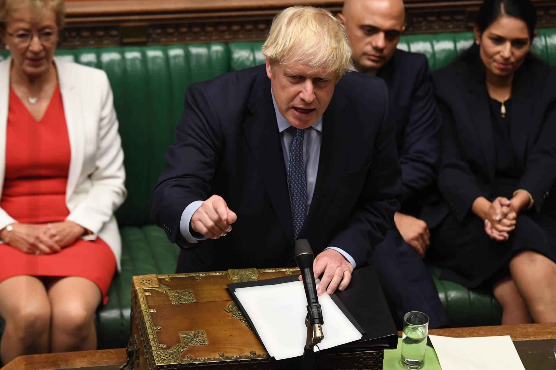 Boris Johnson On The Podium Wallpaper