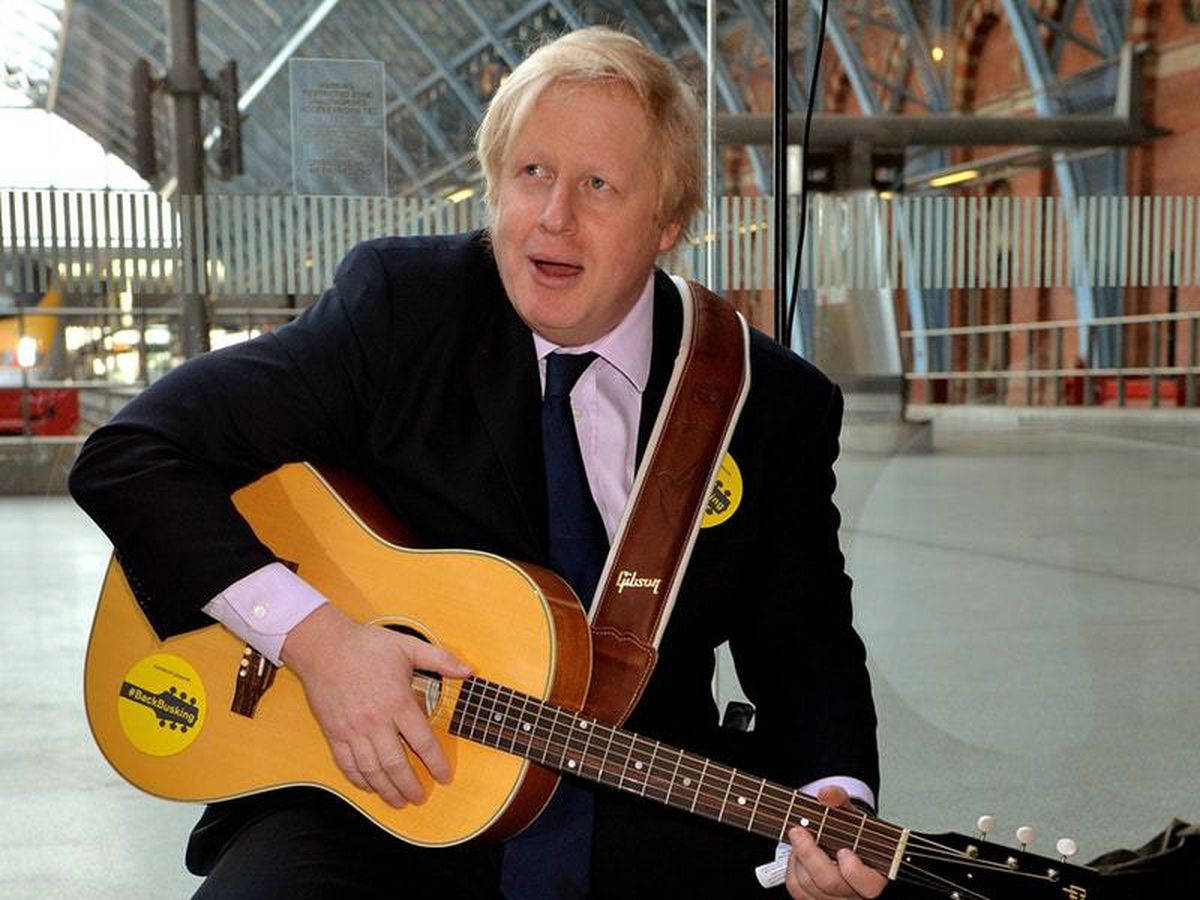 Boris Johnson Playing A Guitar Wallpaper