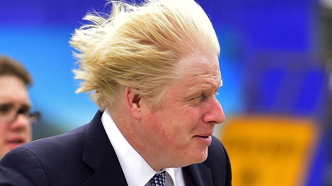 Boris Johnson's Windy Hair Wallpaper
