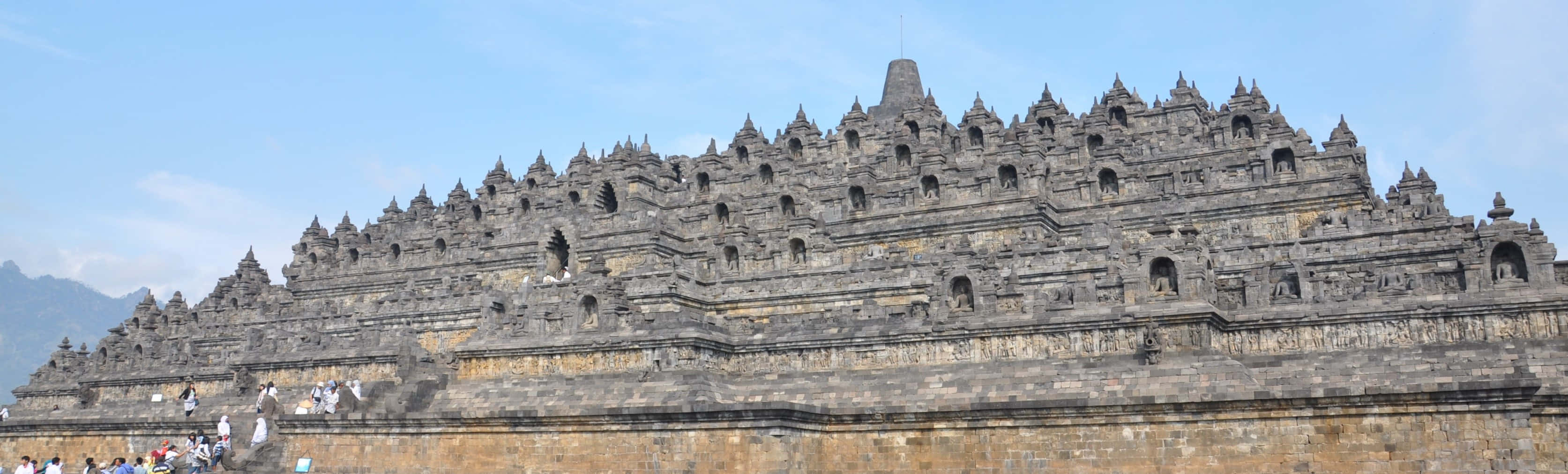Borobudur Temple From A Distance Wallpaper
