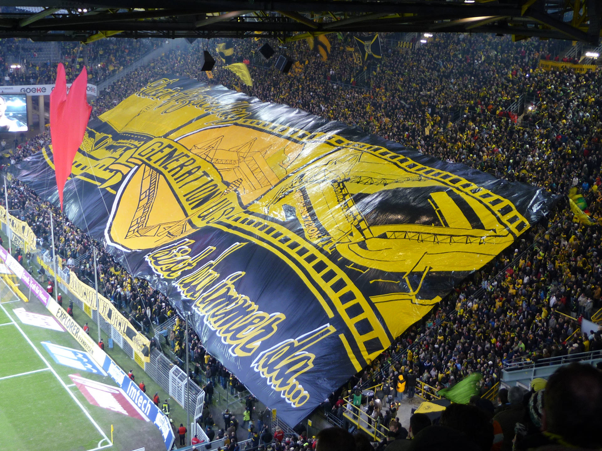 Borussia Dortmund Crowd HD Wallpaper