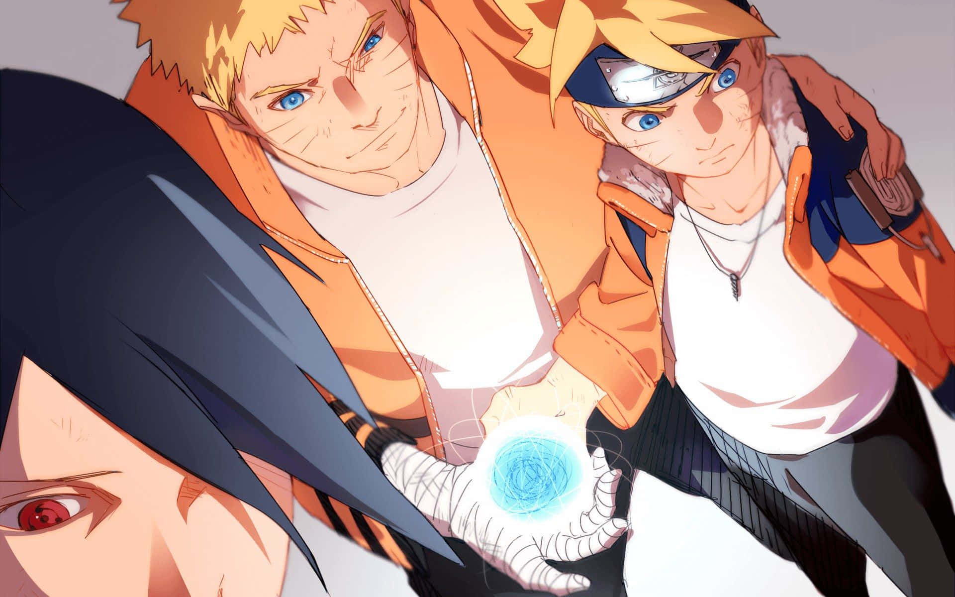 Boruto Uzumaki and Naruto Uzumaki, sons of the Seventh Hokage Wallpaper