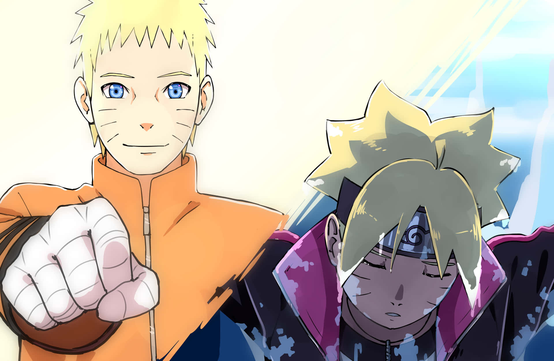 Fathers and Sons - Boruto and Naruto Wallpaper