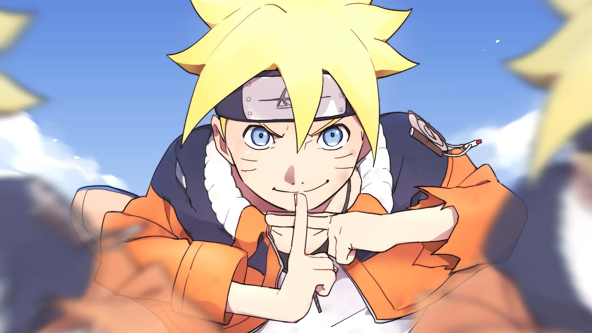 Boruto, the son of Naruto, is the star of Naruto Next Generations Wallpaper
