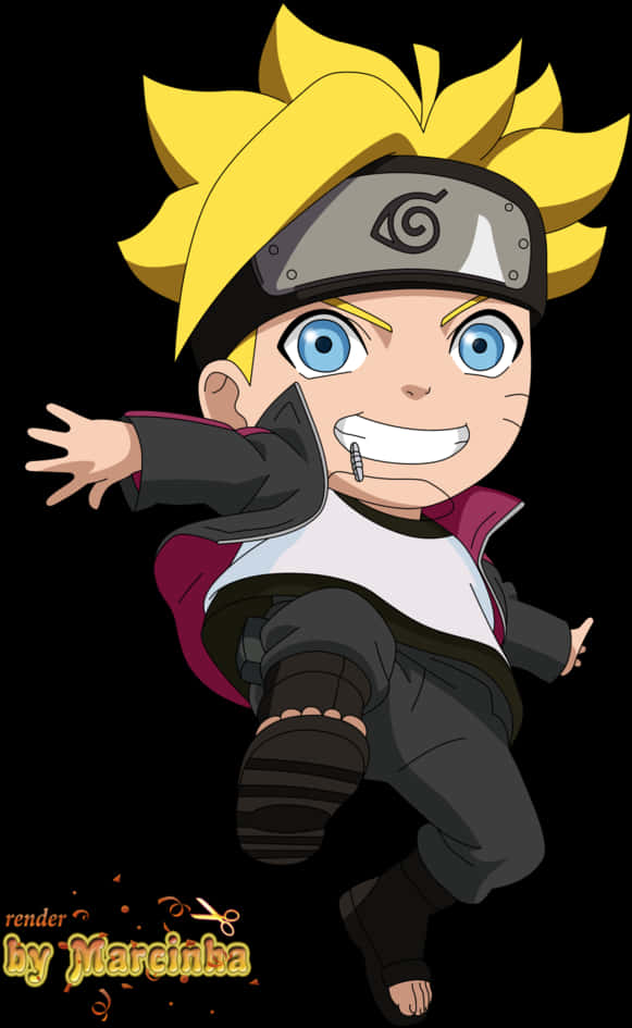 Boruto Uzumaki Anime Character PNG