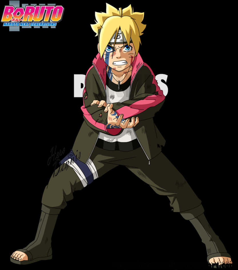 Download Boruto Uzumaki Injured Hand | Wallpapers.com