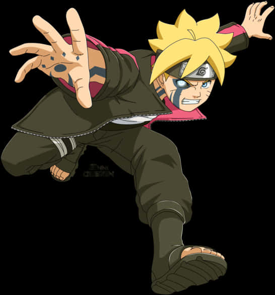 Download Boruto Uzumaki Ninja Stance | Wallpapers.com