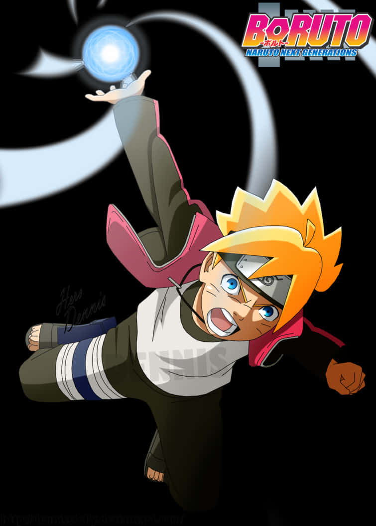 Download Boruto Uzumaki Rasengan Action | Wallpapers.com