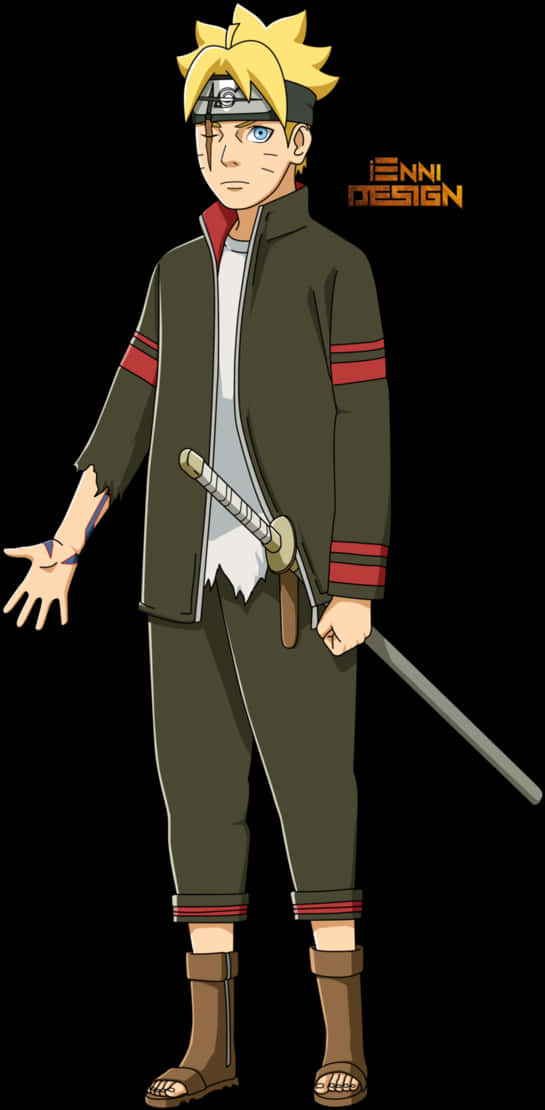 Boruto Uzumaki Readyfor Action PNG