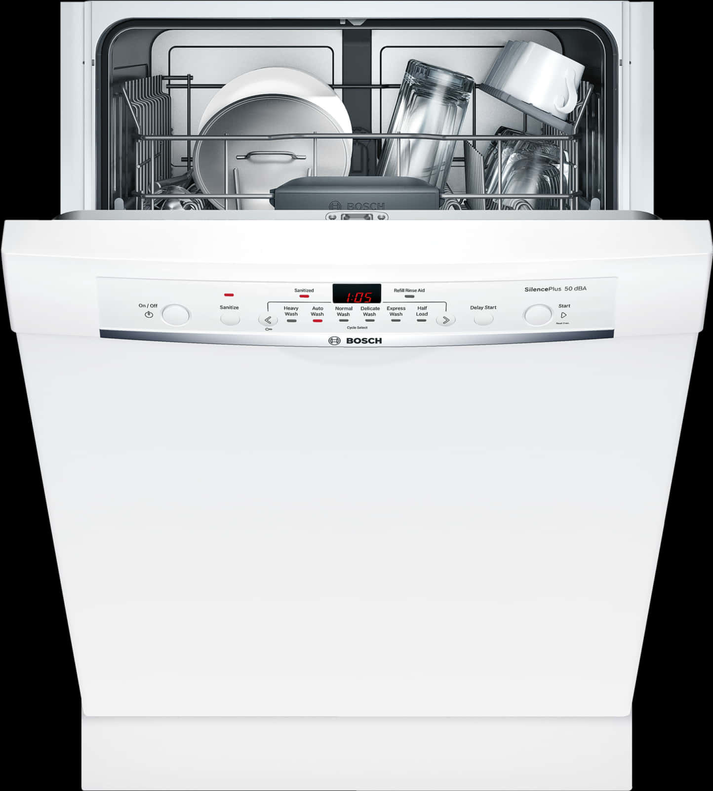 Bosch Dishwasher Open View PNG