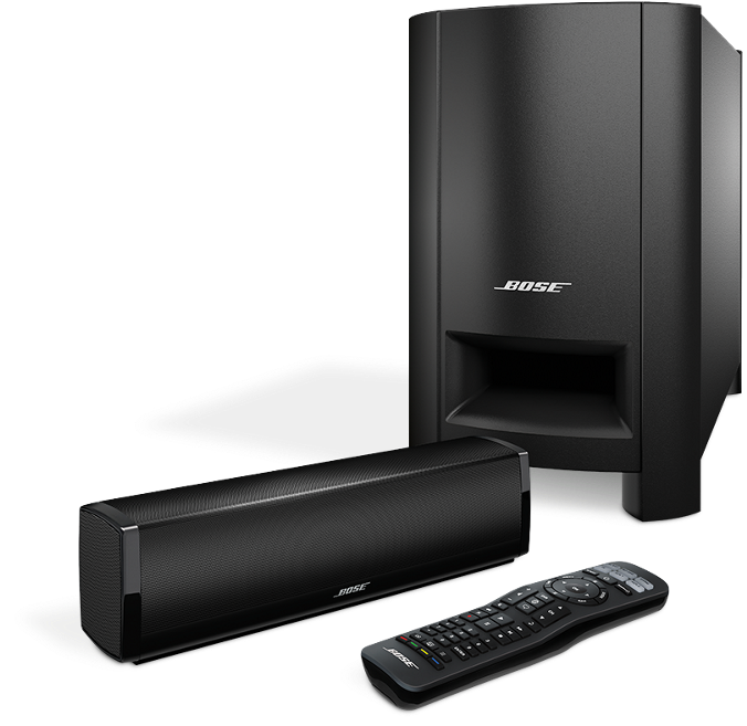 Bose Soundbarand Subwoofer Setup PNG