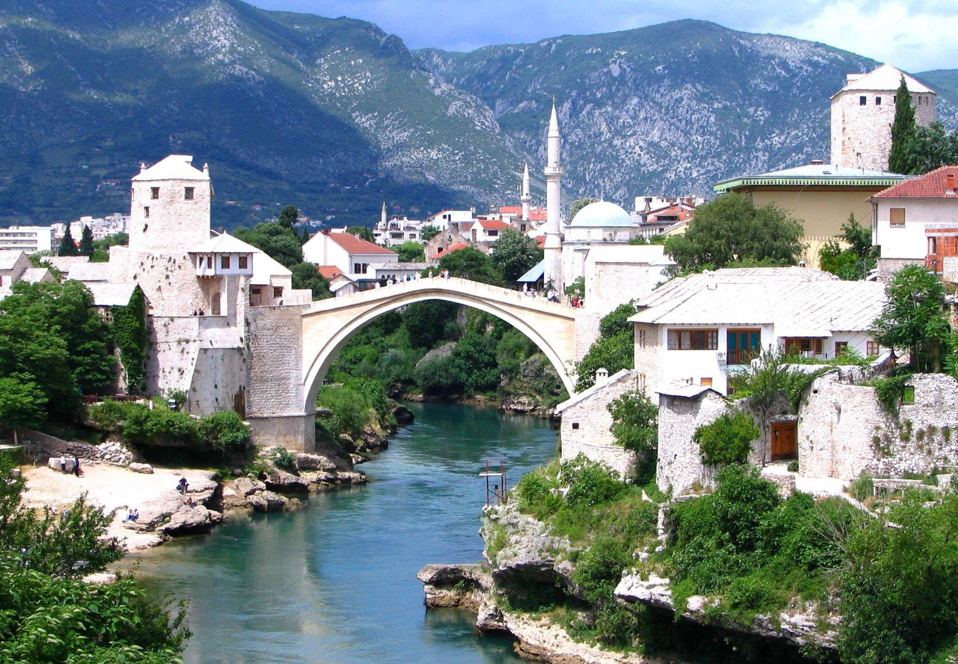 Bosnia And Herzegovina Old Bridge Wallpaper