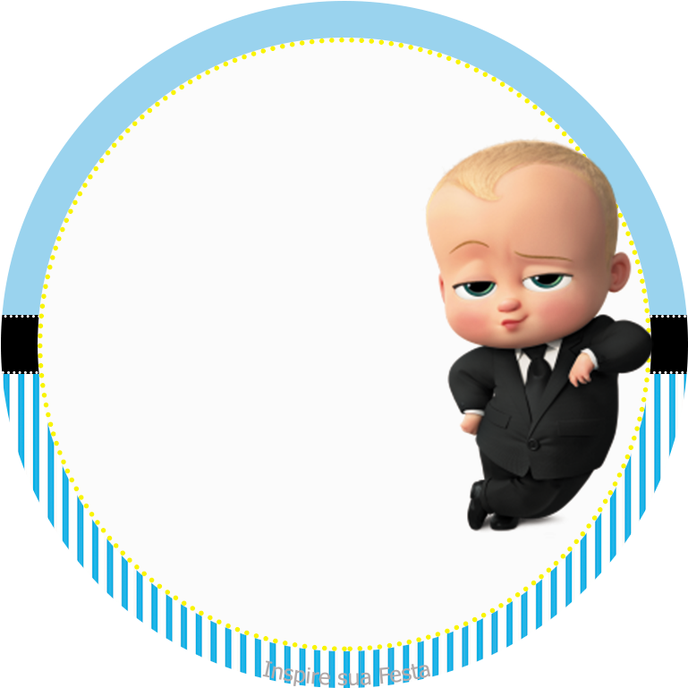 Boss Baby Character Frame PNG