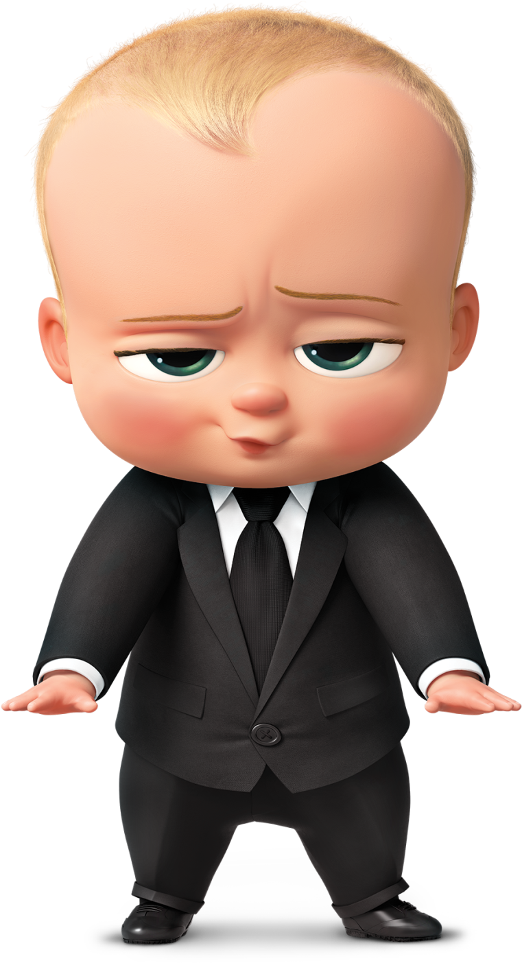 Boss Baby Character Pose PNG