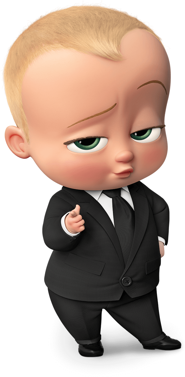 Boss Baby Character Pose PNG