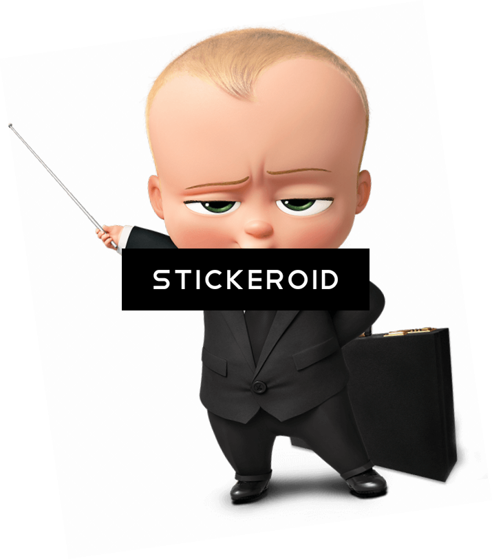 Boss Baby Character With Briefcase PNG