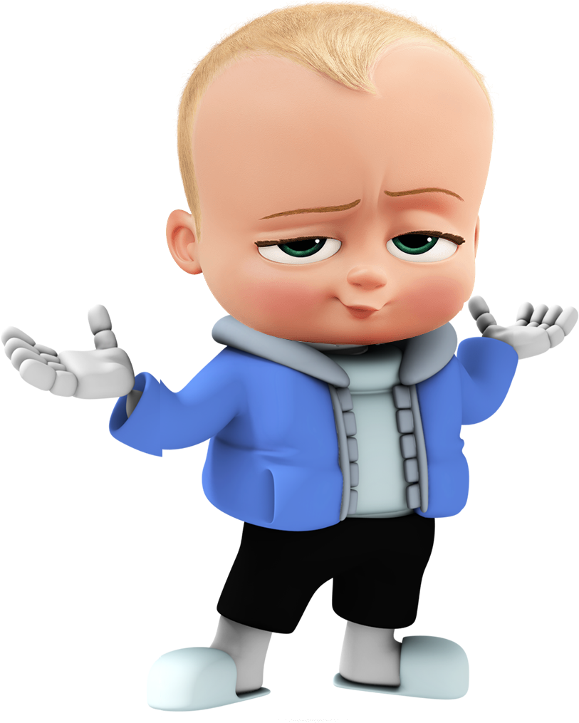 Boss Baby Confused Gesture PNG