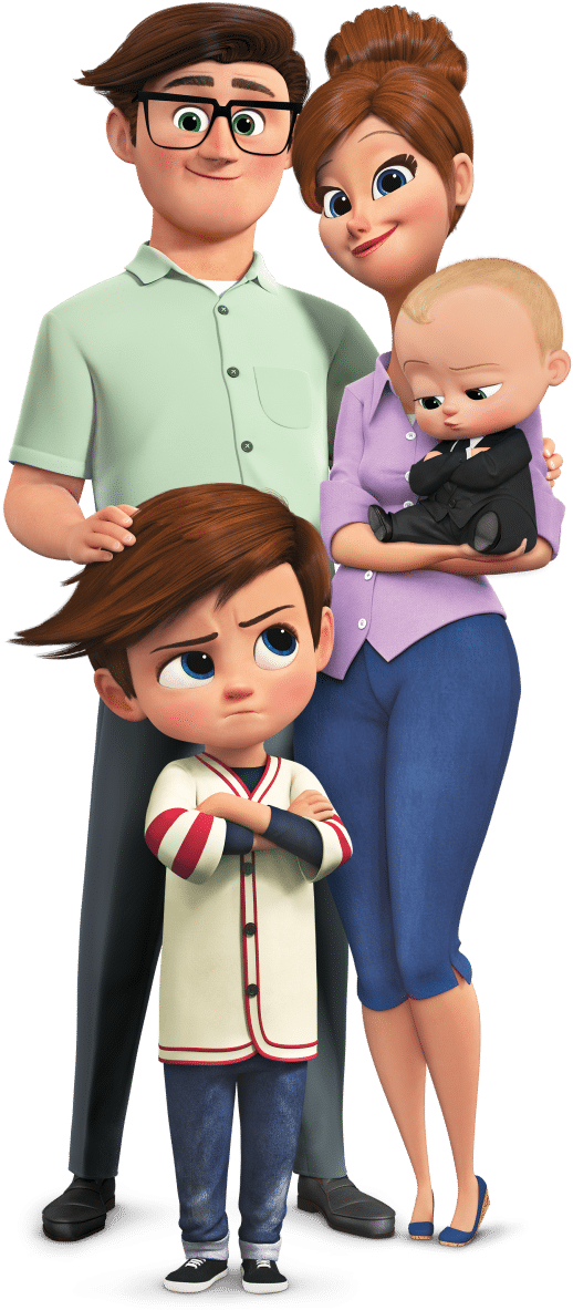 Boss Baby Family Portrait PNG