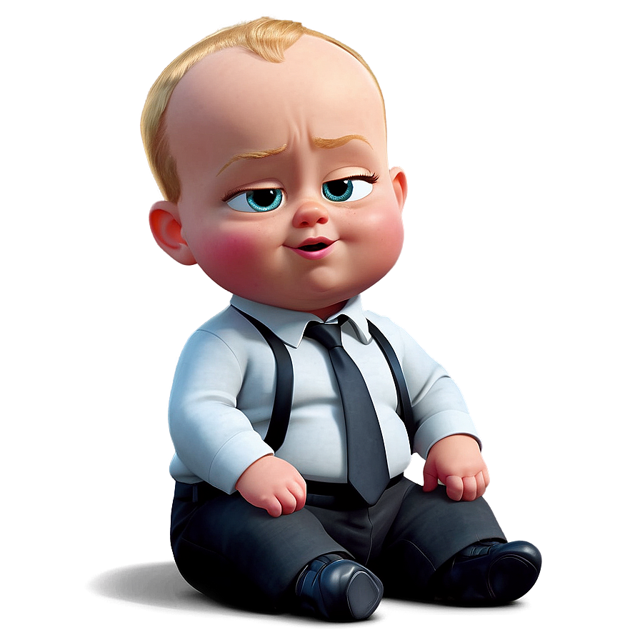 Download Boss Baby In Office Png Guo | Wallpapers.com