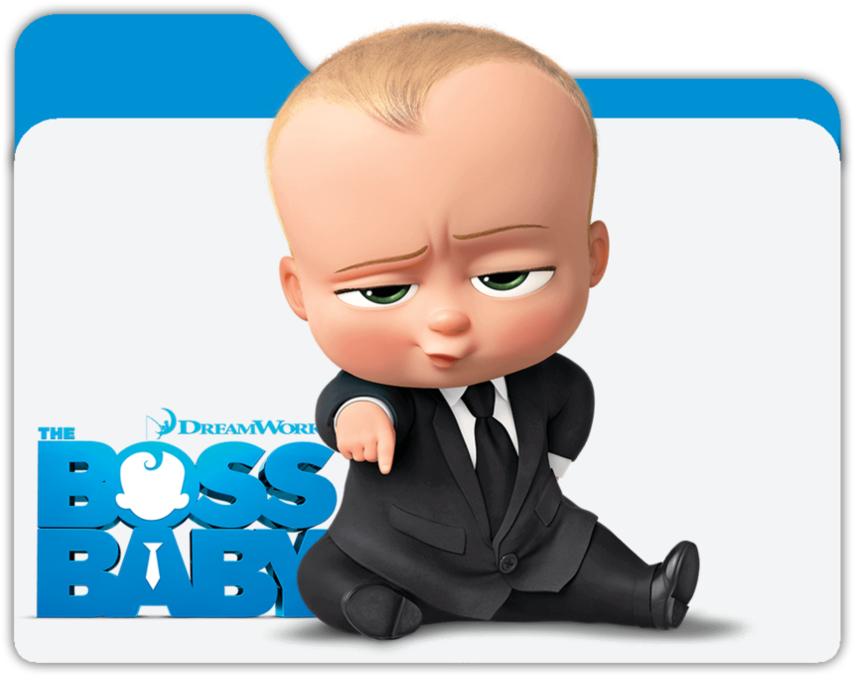 Boss Baby Skeptical Expression PNG