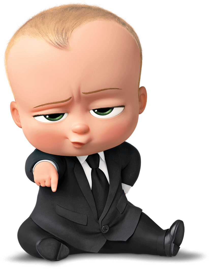 Boss Baby Suit Pose PNG