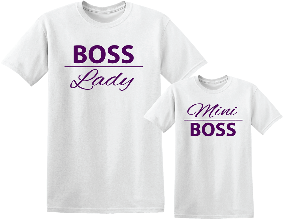 Boss Ladyand Mini Boss T Shirts PNG