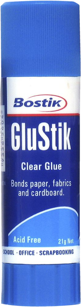 Bostik Glu Stik Clear Glue Stick PNG