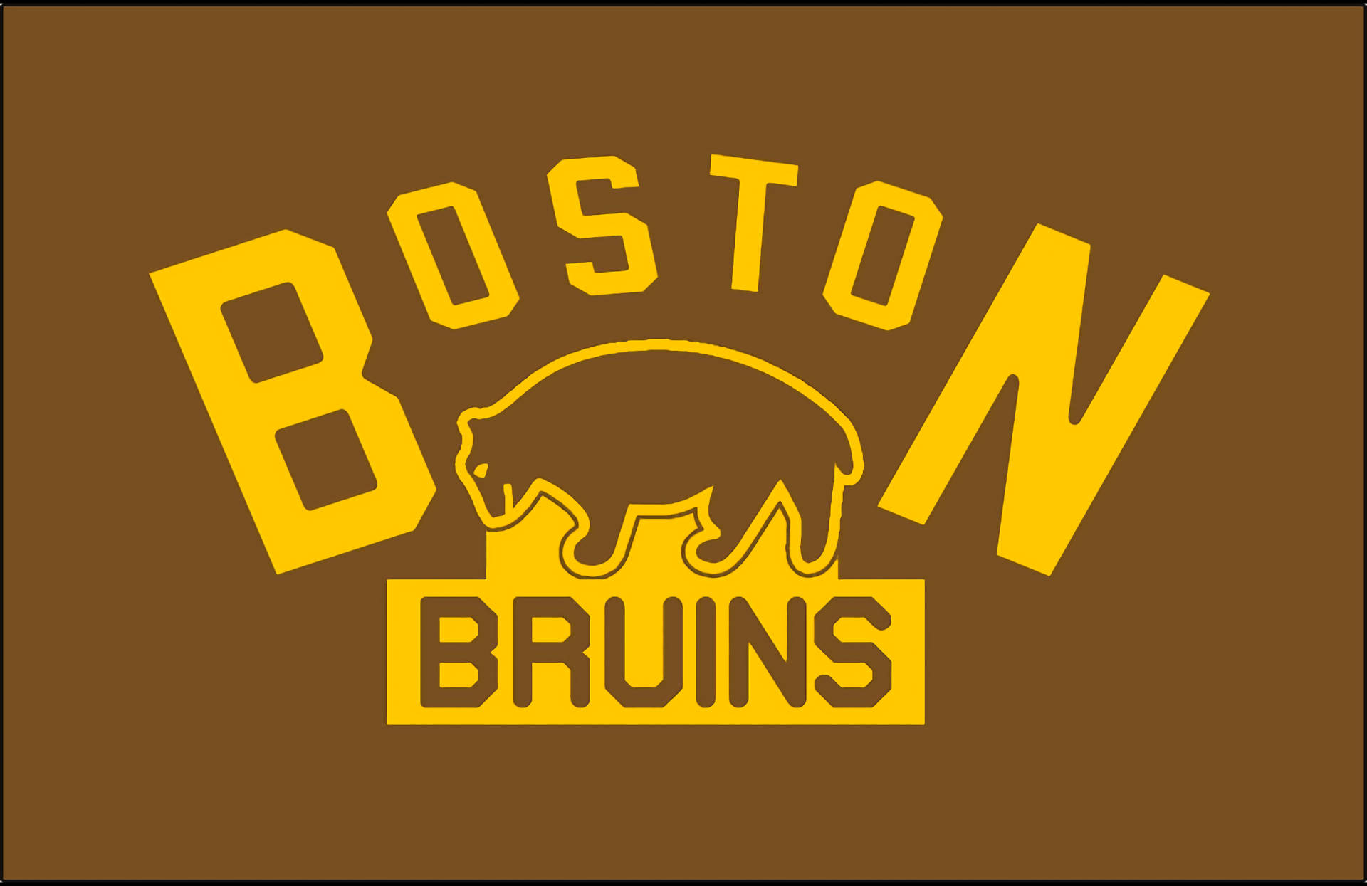 Boston Bruins Brown Wallpaper