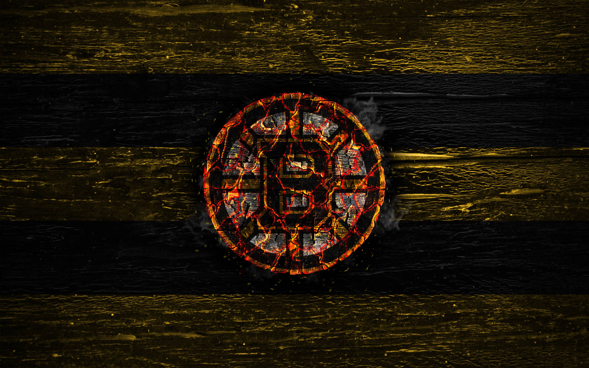 Boston Bruins Burnt Wallpaper
