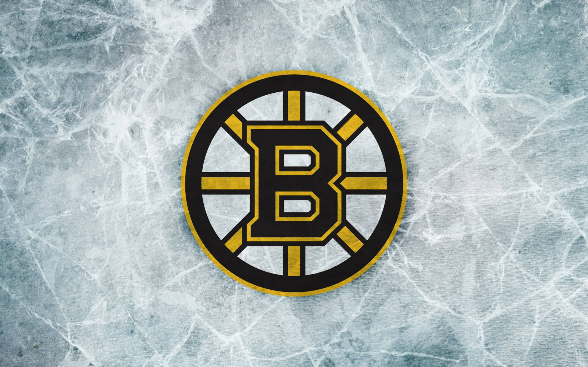 Boston Bruins Cracked Stone Wallpaper
