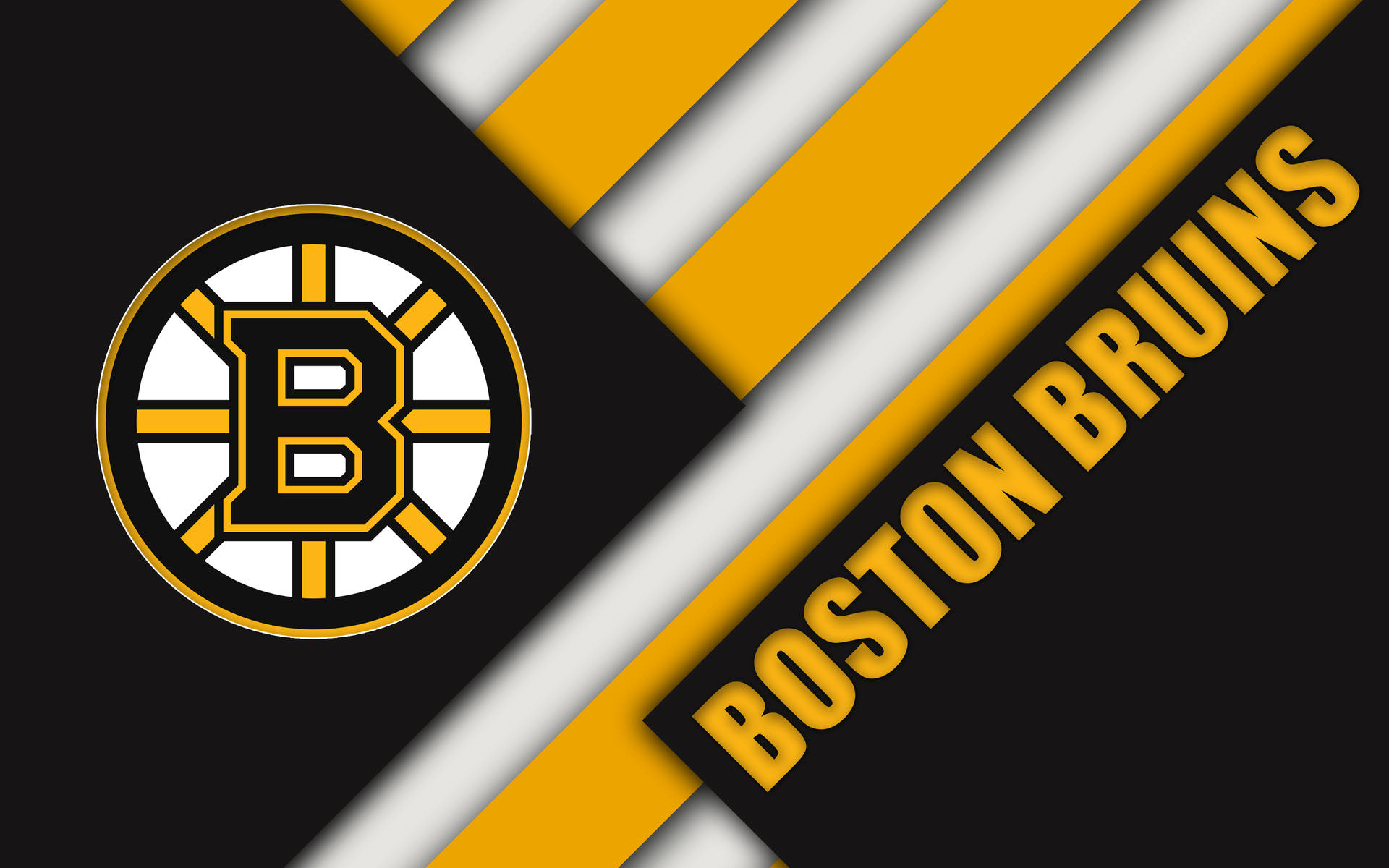 Boston Bruins Diagonal Wallpaper