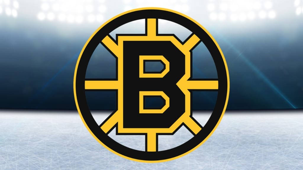 Logotipode Los Boston Bruins En La Pista. Fondo de pantalla