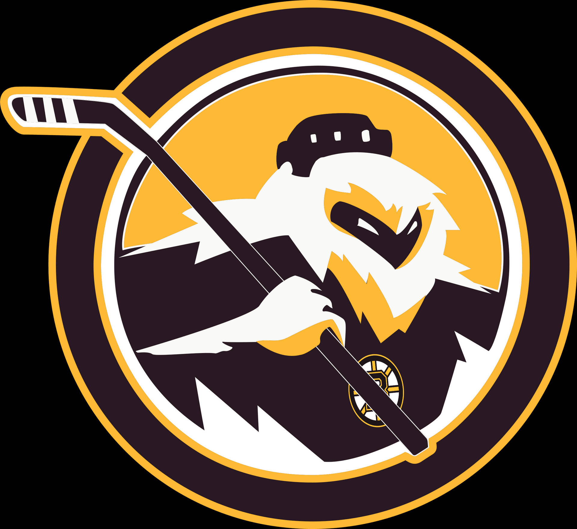 Logo af Boston Bruins-ishockeyholdet. Wallpaper