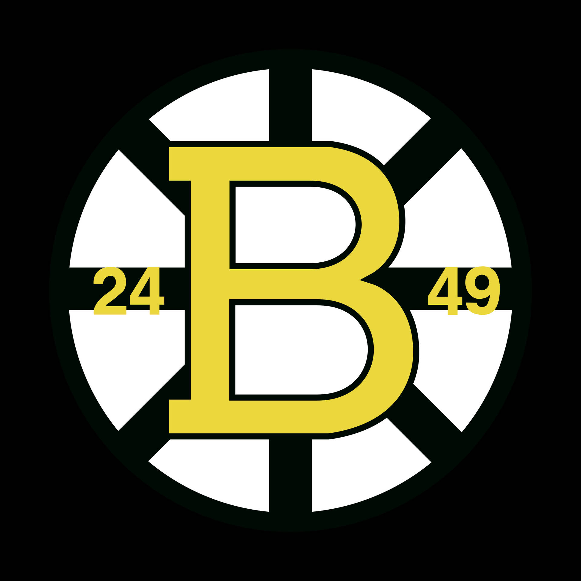 Ologo Clássico Do Boston Bruins. Papel de Parede