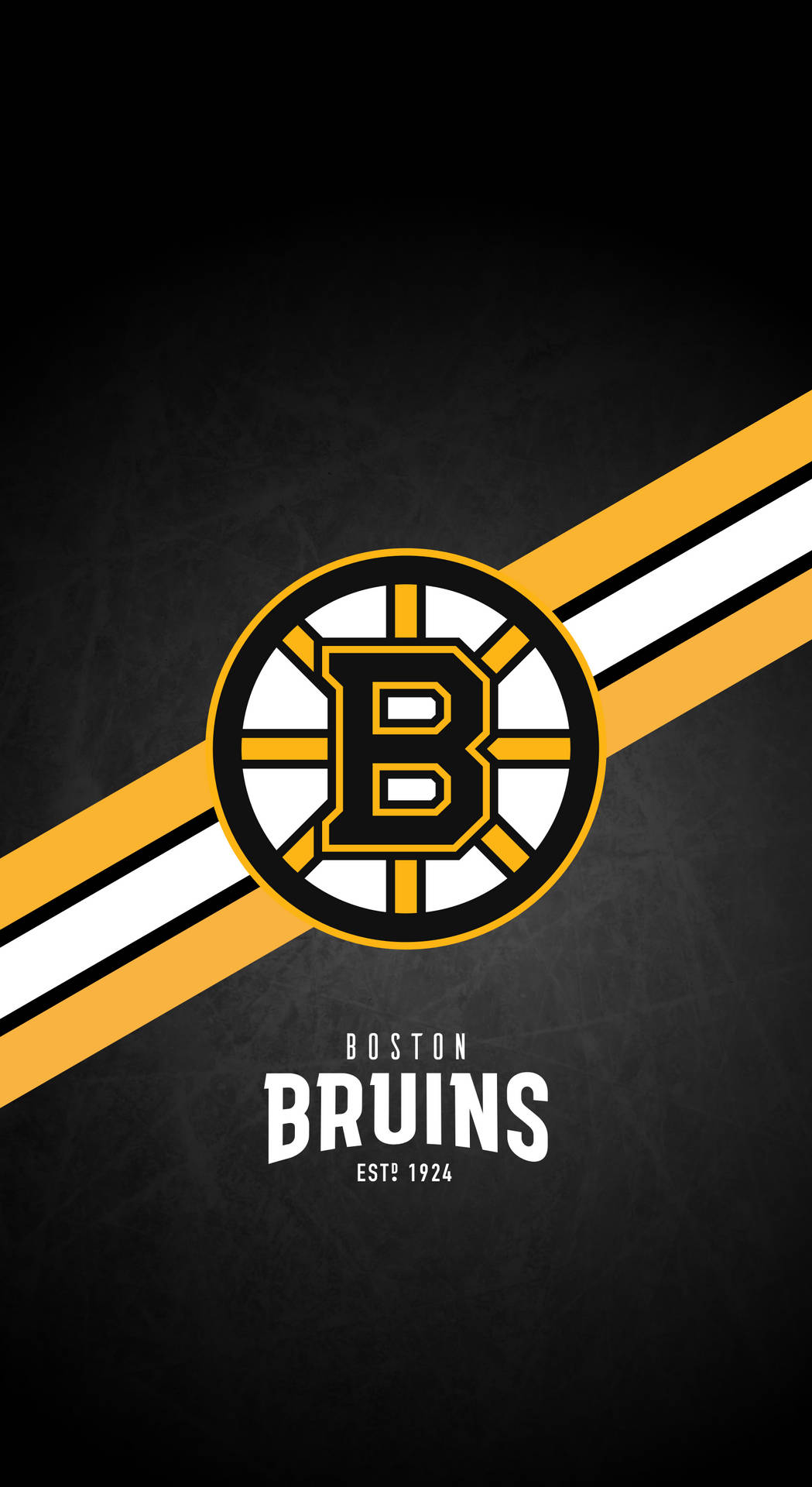 Bostonbruins Logotyp Mörk Telefonbakgrundsbild. Wallpaper