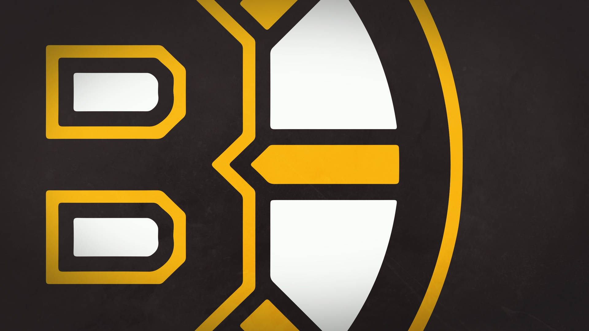 Close-up of Boston Bruins Hockey Team Logo Wallpaper