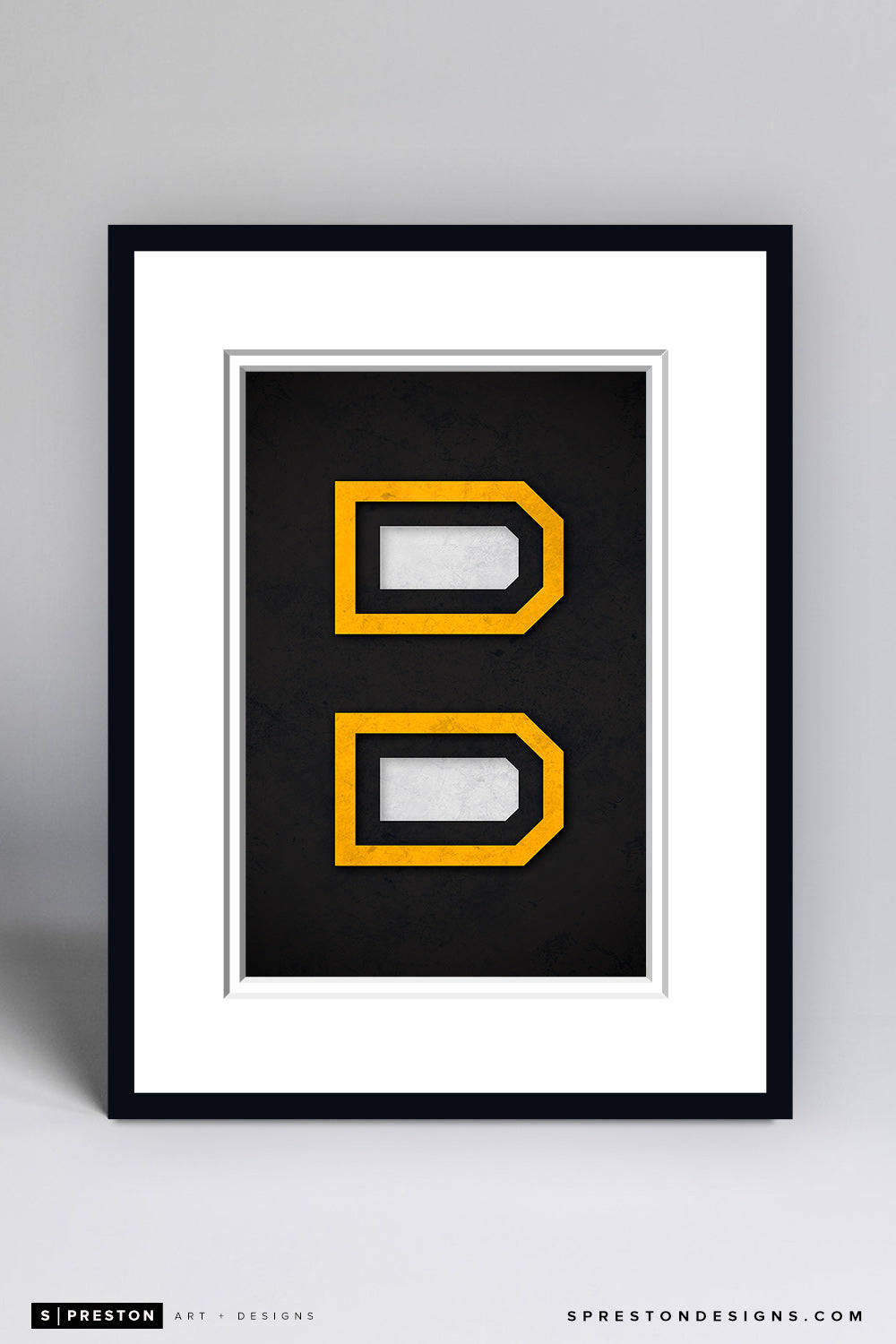 Boston Bruins Logo Framed Wallpaper