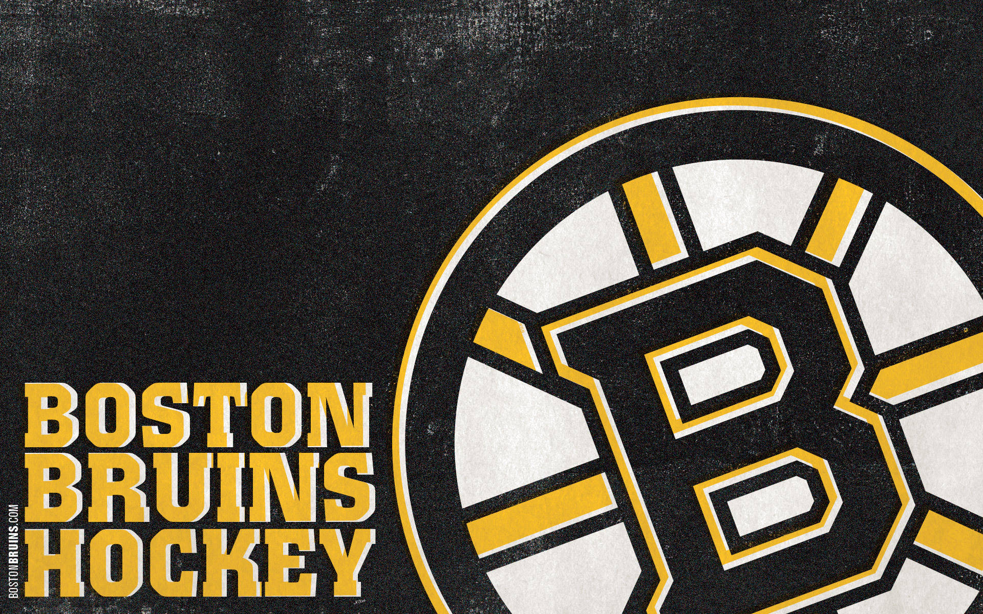 Logode Los Boston Bruins De Hockey. Fondo de pantalla