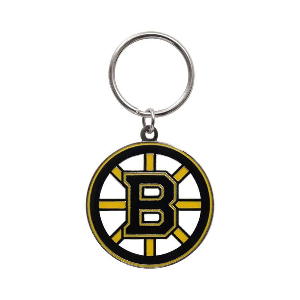 Det officielle logo for Boston Bruins står stolt. Wallpaper