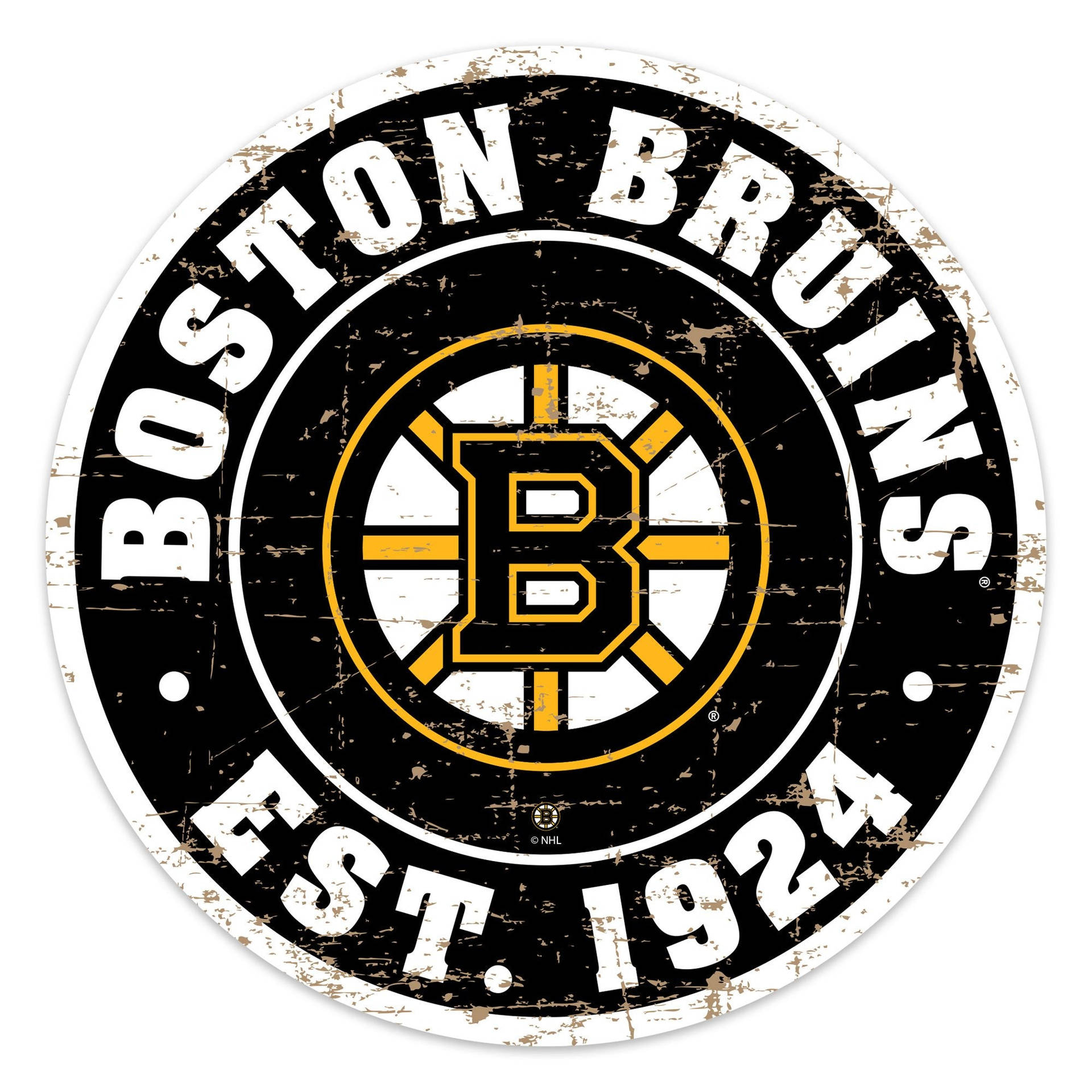 Bostonbruins Logotyp I En Cirkel Wallpaper
