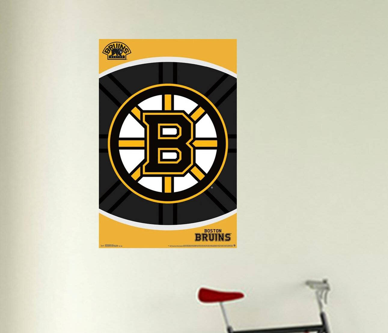 Boston Bruins Logo Poster Design Wallpaper