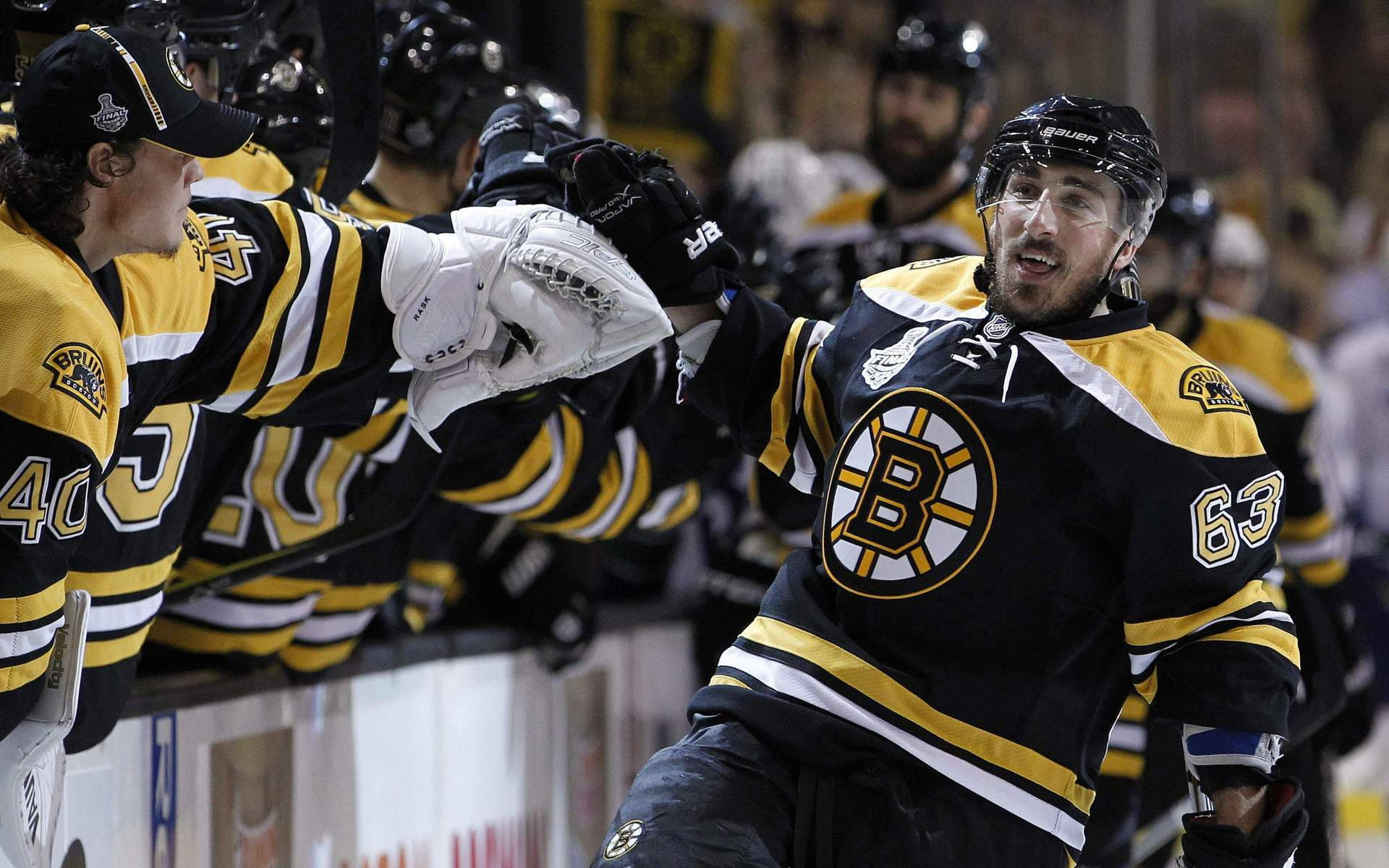 Boston Bruins Player Line Up Wallpaper