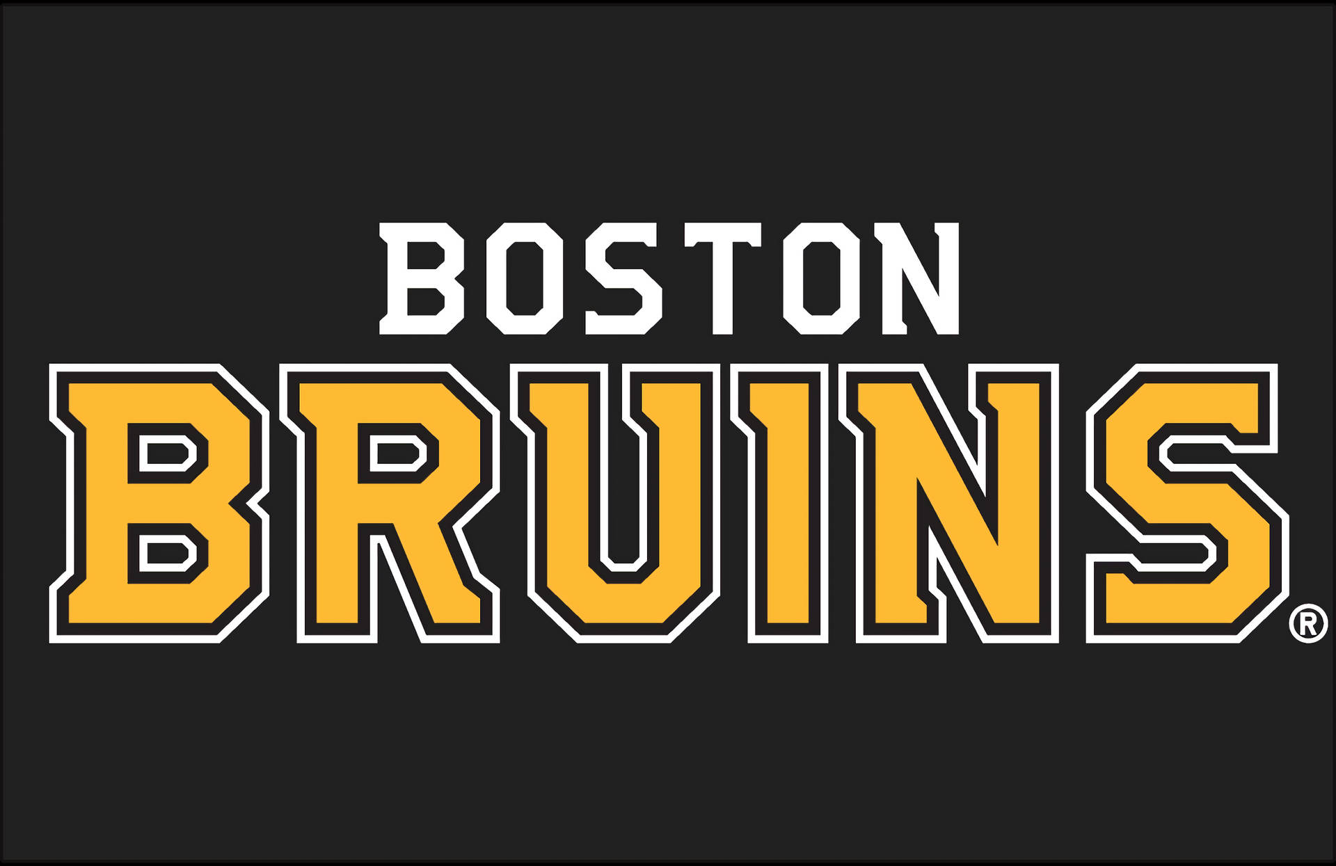 Boston Bruins Text Wallpaper